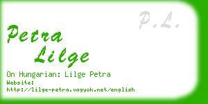 petra lilge business card